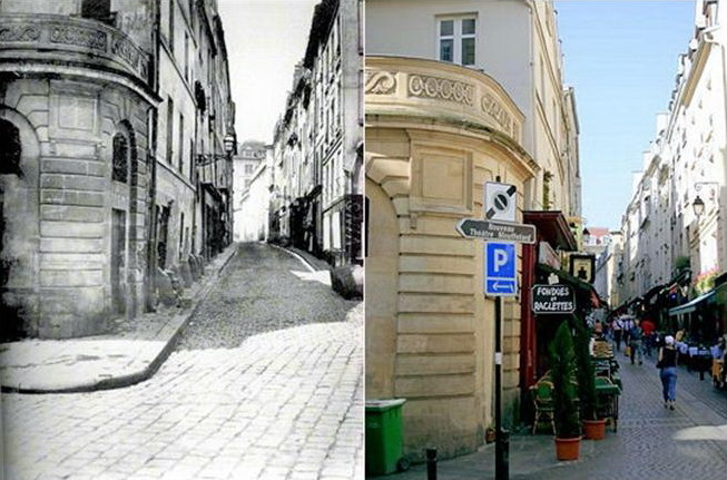 la rue du pot de fer est une rue typique du ve arrondissement. mi-piétonnière,